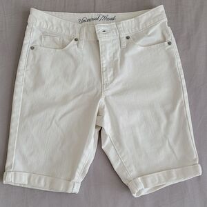 Universal Thread White Denim Bermuda Shorts